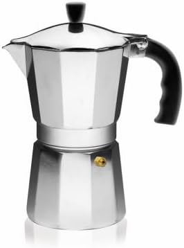 B120-43V Stovetop Espresso Coffeemaker, Silver, 6 Cups - Quantity 1