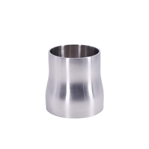 22-85mm SUS 304 Stainless Steel Butt Weld Reducer Pipe Fitting - Tri Clamp Compatible for Industrial and Home Use(48mm-34mm)