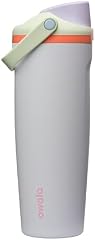 Owala FreeSip Sway Insulated Stainless Steel Water Bottle with Two-Way Spout, Built-In Straw and Bucket Handle, Made for Travel, School, and Sports, 30oz, BPA Free, Leak Proof, Beach House