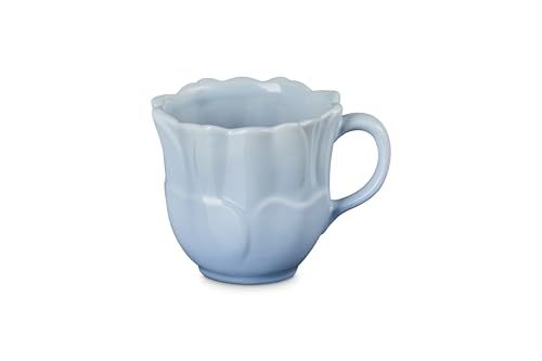 Image of Le Creuset Stoneware Petal Mug, 11 oz., Coastal Blue