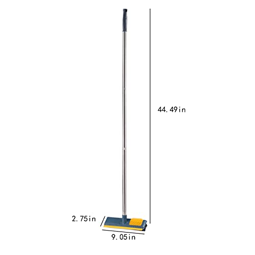 2 In 1 Floor Scrub Brush With Long Handle, Grout Brush Stiff Bristle, Shower Scrubber Brush For Cleaning Bathroom, Kitchen, Tub Tile, Wall, Non-Scratch #TOP1