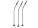 HO Single Highway Light 3PK