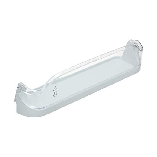 ERICAMBI, Portabottiglie Mensola Frigorifero compatibile con Ariston Indesit C00283225, Balconcino Cristal 410mm, Lunghezza Massima 440mm, Altezza 105mm