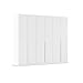 Produktbild Rauch Möbel Alabama Schrank Kleiderschrank Drehtürenschrank Weiß 6-türig inklusive Zubehörpaket Classic 3 Kleiderstangen, 9 Einlegeböden BxHxT 271x229x54 cm