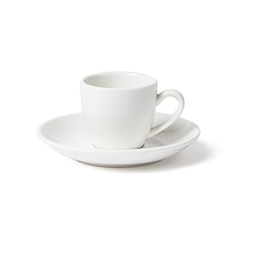 Porceletta Porcelain Espresso Cup and Saucer Ivory 80 ml Capacity 08-092
