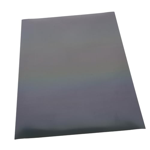 Beatifufu 1Sheet Glitter Heat Transfer Vinyl Iron Film for Clothes Soft Texture Easy to Cut for T Shirts Shoes and Crafts Rainbow Design Durable and Practical