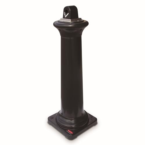 Rubbermaid Commercial Products Commercial GroundsKeeper Tuscan Ash Bin - Black