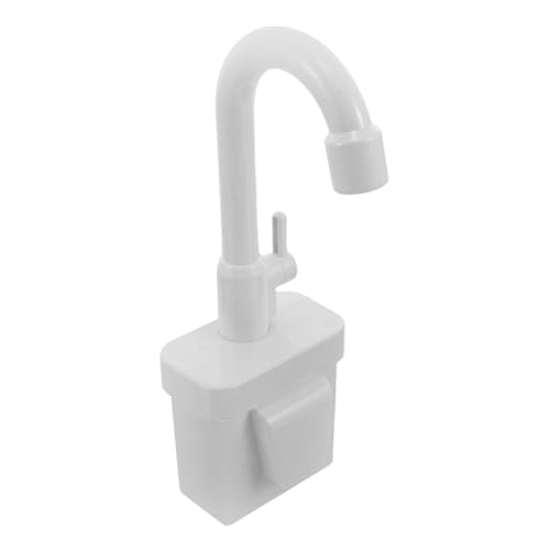 BESPORTBLE Rubinetto Elettrico per Cucina Giocattolo Accessorio per Lavello Gioco di Ruolo con Flusso Continuo d'Acqua Simulazione per Cucina Finta Gioco Educativo Stem per Bianco