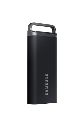 SAMSUNG T5 EVO Portable SSD 4TB USB 3.2 Gen 1 Externes Solid State Drive Lese- und Schreibgeschwindigkeit bis zu 460MB/s zum Erstellen von Spielen und Inhalten, Schwarz