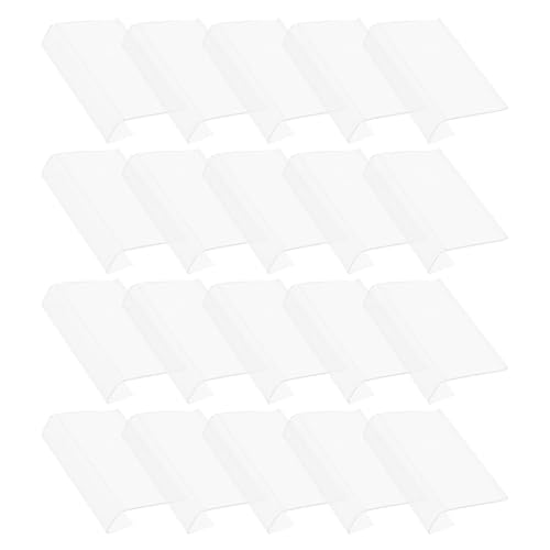 Clips porte-étiquette en PVC transparent LALAFINA pour étagère | Lot de 50
