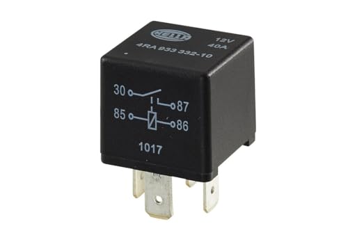 HELLA Relé, corriente de trabajo - 12V - 4polos - Contacto de cierre - 4RA 933 332-101