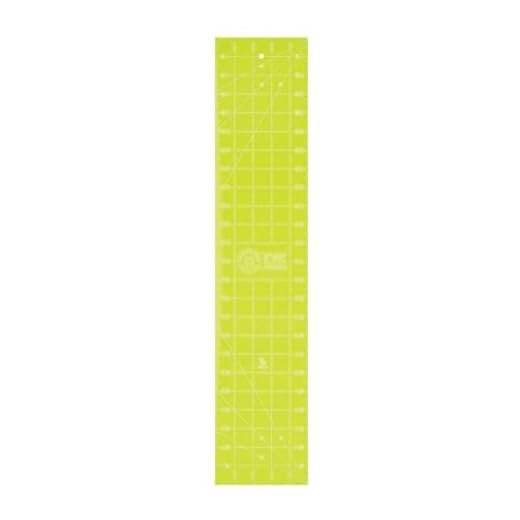 MISSOURI STAR QUILT CO. Acrylic Quilting Ruler, 5 x 24 | Measuring Ruler for Sewing and Fabric Cutting | Straight Edge Tool Template for Quilts, Layer Cakes, and DIY Craft Projects, Green
