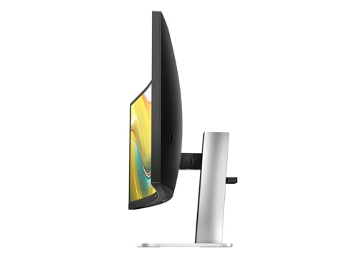 Image of HP Series 5 Pro 34 inch WQHD USB-C Conferencing Monitor, 5MP Pop-up Webcam, 4x3W Speakers, Tilt, Swivel, Height Adjustment Mount, Displayport, HDMI & DKZ USB Hub, Black /Silver 2 Pack