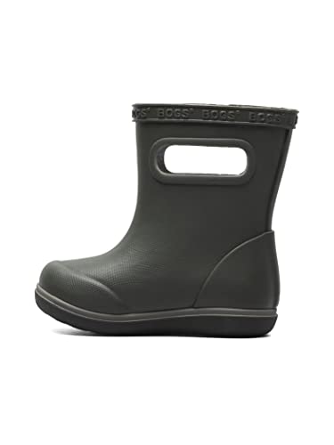 Bogs 73012I-301 5 M Kids' Skipper Ii Rain Boot Solid, Dark Green, 5 Us Unisex Toddler thumb #7