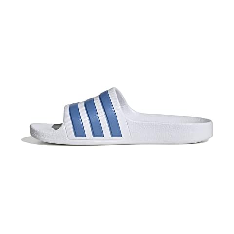adidas Adilette Aqua K Slippers, FTWR White/Blue Fusion met./FTWR White, 36 EU Cover