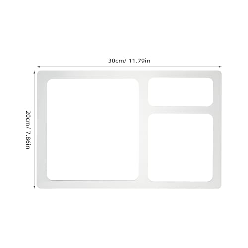 Plantilla de fresadora acrílica transparente rectangular 30x20 cm para carpintería y bandejas 3