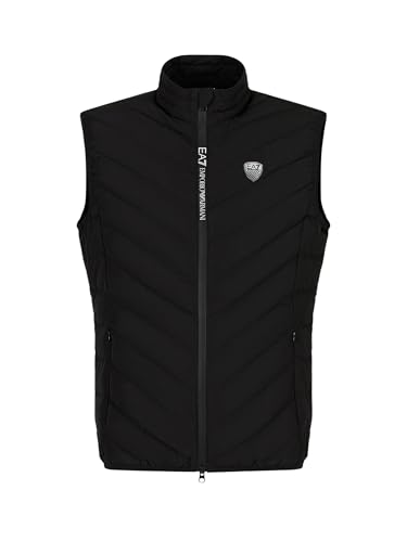 Emporio Armani EA7 Badge Logo Lightweight Black Gillet M