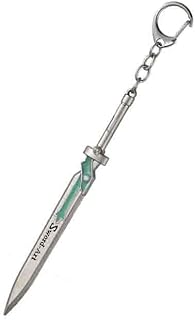 سلسلة مفاتيح S w o r d A r t انيمي كيريجايا كازوتو ساو إلوسيداتور مصنوعة يدويا - 12 سم سبائك الزنك