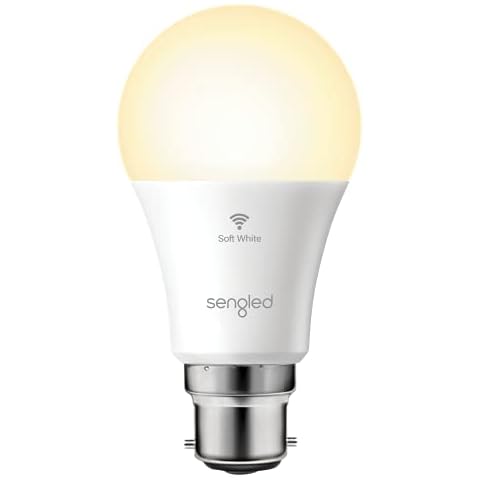 Sengled Smart Bulbs Alexa Light Bulbs Bayonet, WiFi Bulbs That Work with Alexa Smart Home Devices & Google Home, Dimmable LED Bulbs B22, Remote Control, Smart Light Bulbs 8.8W, 806LM 2700K, 1 Pack Cover