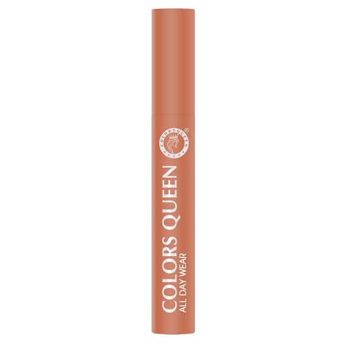Image of Colors Queen All Day Wear Liquid Lipstick - Nude Show, 12g | Highly Pigmented, Long Lasting Matte Lipstick | Smooth One Swipe Application, Lightweight & Non Transfer Liquid Lipstick for Women