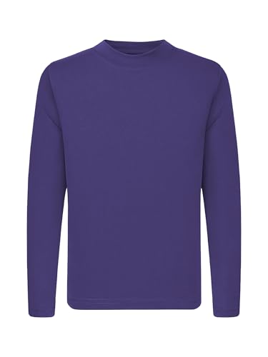 4T to Youth Neon Shirt Kids Rash Guard UPF 50+ Dry Fit Athletic Long Sleeve T Shirts for Boys Girls Sports Undershirt (Purple XL)