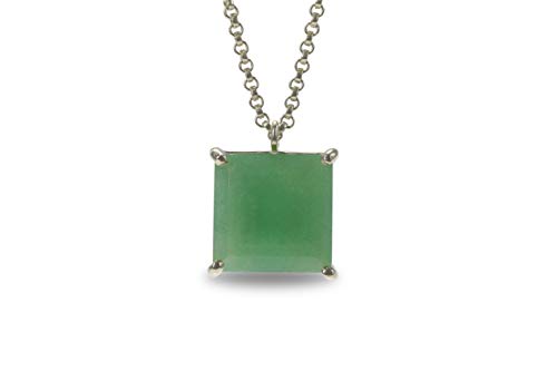 Collier d'aventurine verte fait main, un long sautoir artisanal d'exception