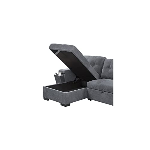 Lilola Home Toby Sectional, Grey #TOP4