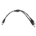 YSJJZRL 30cm DC Power 1 Male/Female to 2 Male/Female 5.5mm x 2.1mm DC Power Supply Splitter Cable Cord Y Splitter (5.5x2.1 Male to 2 Male)