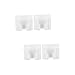 OSALADI 4 Pcs Wall Mount Camera Bracket Mobile Headset Mount Wall Beside Organizer Ring doorbell Vinyl siding