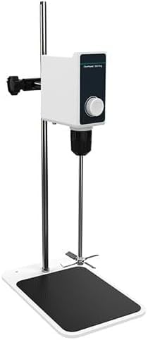 Overhead Stirrer Full Set 5L Overhead Mixer with Max Smount of Stirring(H2O) 5L RPM 200-1500rpm Max Torque 10N.cm Max Viscosity 5000mPas Brush Motor Overpower Protection