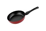 VITRINOR Pimienta Roja, Sartén 20 cm, antiadherente reforzado, inducción, acero esmaltado, calentamiento rápido, exterior rojo