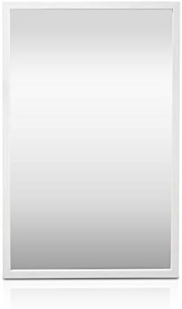 Classic by Casa Chic - Wall Mirror - 90x60 cm (2x3 feet) - Solid Wood - White