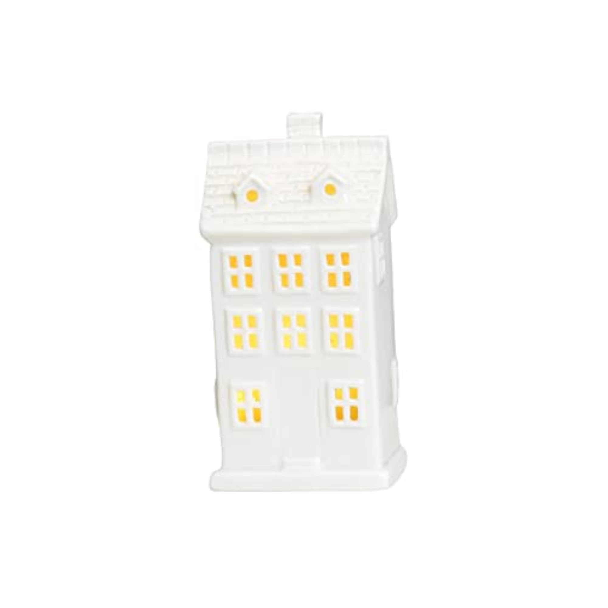 House Shape LED Hollow Light Ceramic Decor for Home Living Room