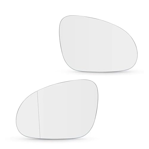 Lentille en verre rétroviseur chauffant anti-buée pour Golf Mk5 2pcs gauche droite avec plaque