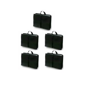 Kit 5 Colchonete Dobrável Maleta Para Academia Treino Funcional Em Casa Tapete Pra Pilates