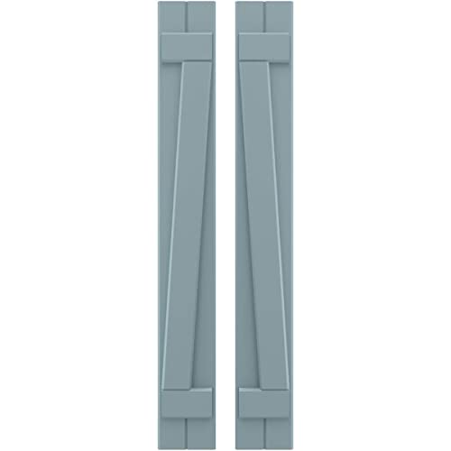 7"W x 56"H Americraft Two Board (2 Batten) Exterior Real