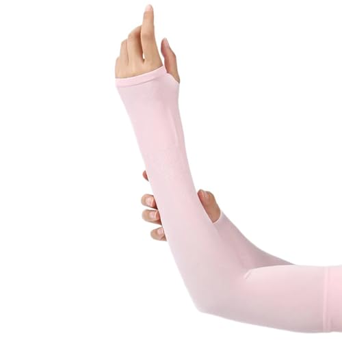 Hkfgdjdl 1 par de mangas protectoras de piel fina para mujer, elásticas, para ancianos y adultos