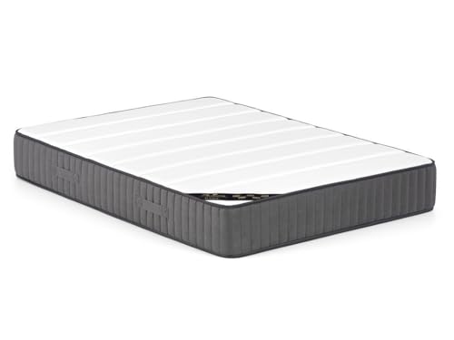 Vente-unique - Taschenfederkernmatratze-Bettgestell-Set - 180 x 200 cm - 7 Zonen - Hochelastischer Kaltschaum - Stärke 26 cm - Weià - AUDACE von Palacio – Bild 3