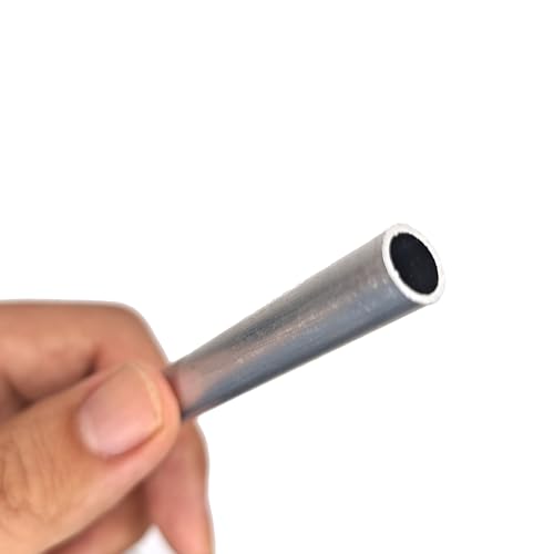 Leluo Tubo de aluminio 6061, eje de aleación hueca, casquillo, poste, CNC, fontanería, bricolaje, longitud 240 mm Edificios(OD 16 x ID 6mm)