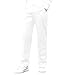 Middle Aged Boys' Suit Pants Fashion Solid Color Middle Waist Pocket Button Zipper Straight Pants 3-16 Years C-991 White