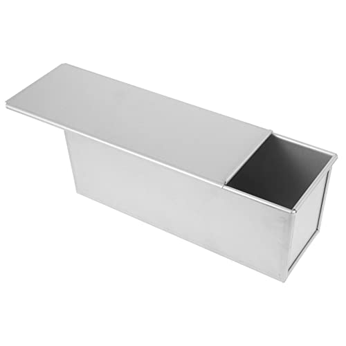 DECHOUS Loaf Pan with Lid Metal Non Stick Bread Baking Pan Portable Toast Box for Easy Baking Capacity for Home Use and Travel