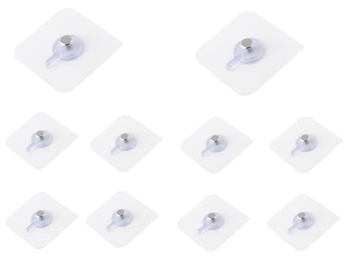 Image of Self Adhesive Wall Hooks No Drill Picture Hangers 10 Pack