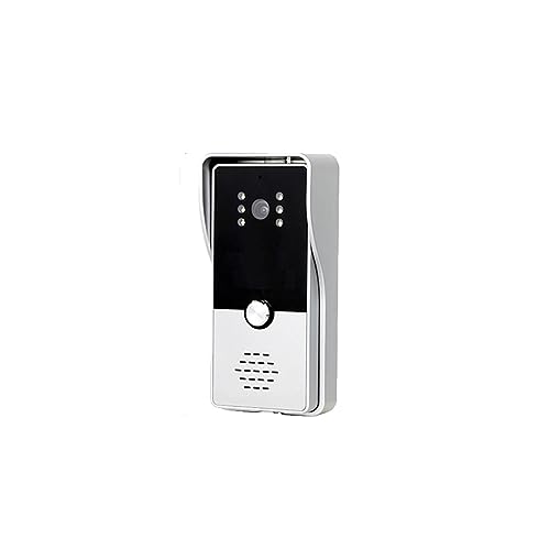 WAFOHSR Sistema Video del Intercomunicador Timbre Teléfono De La Puerta 7 Pulgadas con Prenda Impermeable Charla Desbloqueo Cámara Audio Bidireccional(Single Doorbell)