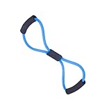 Parliky Bandas de Resistencia 8 Formas Azul Tubo de Tonificación Ejercicio en Casa Hombres y Mujeres Fortalecimiento Muscular Espalda Brazos Hombros