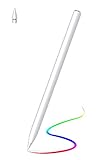 MEKO Stylus Stift für iPad mit Palm Rejection, Tilt Funktion und Magnet Haftung und Ladekabel Eingabestift Pencil für iPad 2018-2021 iPad Pro 11/12.9/iPad/iPad Mini/iPad Air 3/4/5 (weiß)