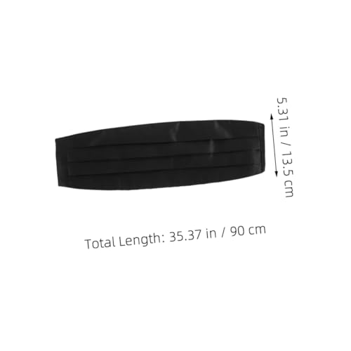 Set de fajín y pajaritas preanudadas para hombre, negro miniatura 2