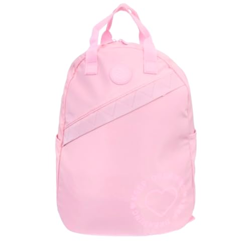 Mochila Escolar Feminino Menina Bolsa de Costas Viagem trabalho Faculdade Cor Pastel (Rosa Pastel)