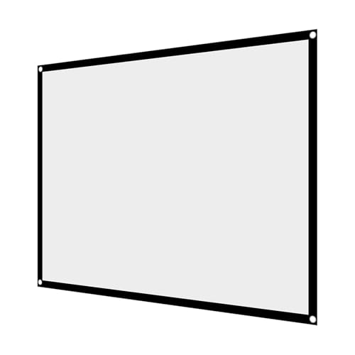 MRVAKDYDI Écran de Projection déroulant, Écran de Projection Portable Pliable 4:3 HD, Plusieurs Tailles(84in 172 * 128cm)