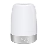 Lampe de nuit tactile – cette lampe de chevet tactile offre une lumière chaude à 3 niveaux de luminosité, 5 couleurs d'éclairage et 1 lumière d'ambiance à dégradé de couleurs