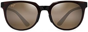 Maui Jim Men's and Women's Wailua Polarized Classic Sunglasses, Translucent Rootbeer/HCL® Bronze, Small